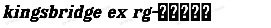 kingsbridge ex rg字体转换